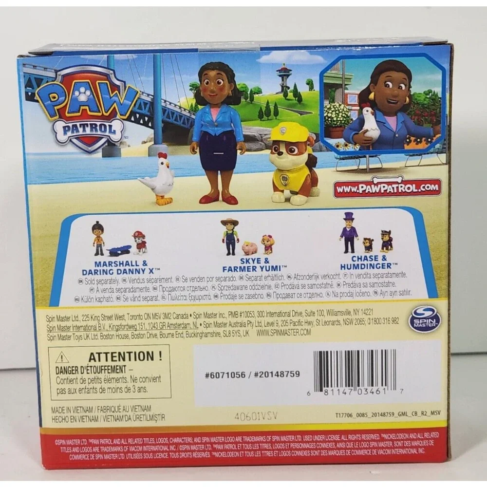 Paw Patrol Rubble Mayor Goodway Chickaletta Chicken Figures Dog Pup Rescue